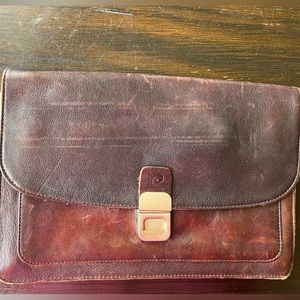 Vintage Pierre Cardin leather clutch